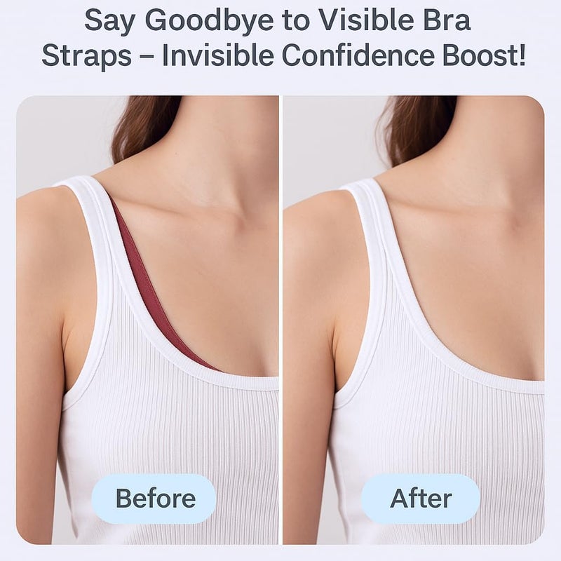 DKUUPEX Bra Strap Holders for Slipping, Bra Clips to Hide Straps, Adjustable Bra Strap Clip Holder Set – 2/6/8 Pack for Bras and Tops – Black, Beige, White - Image 4